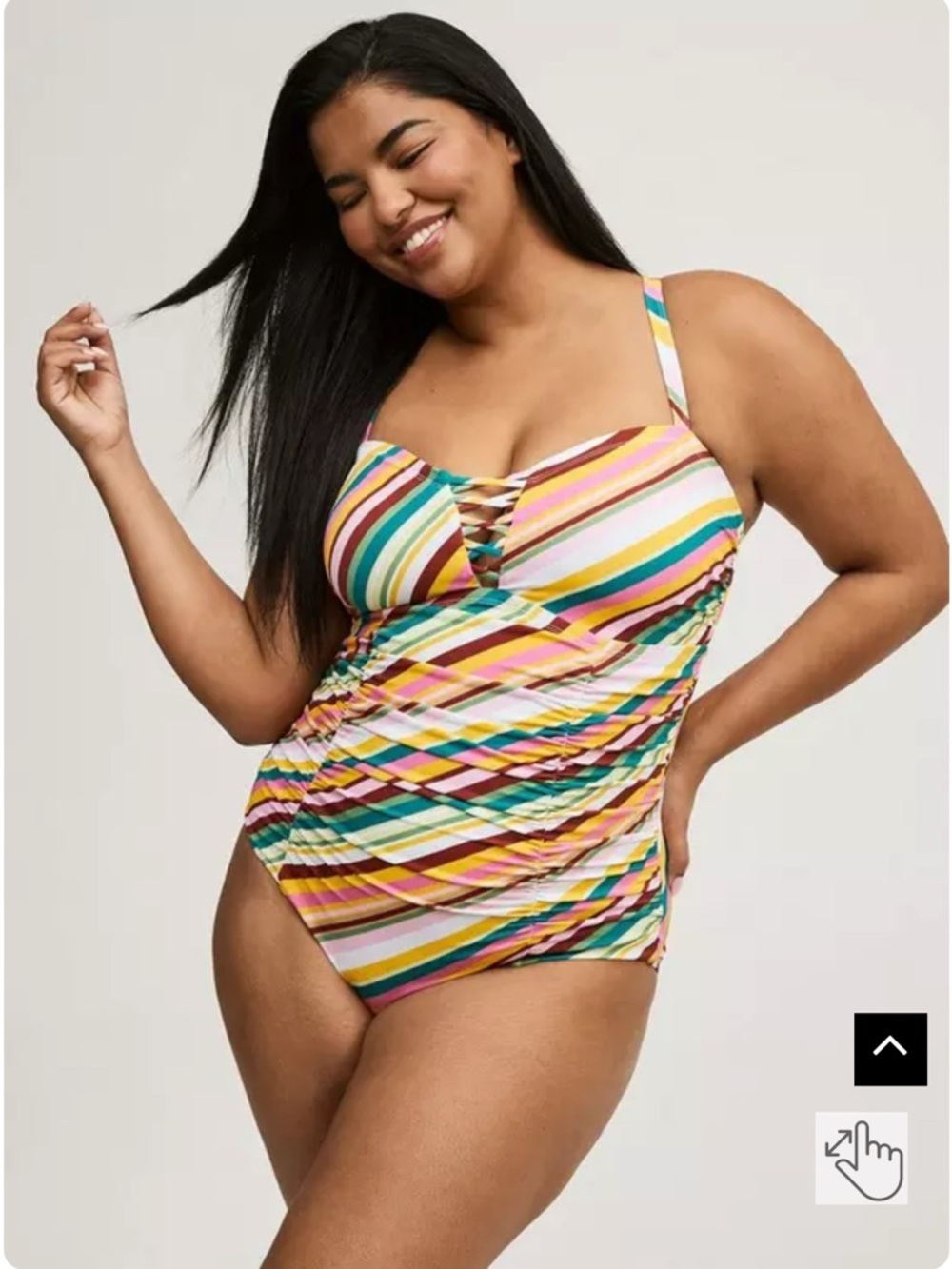Torrid Slim Fix Wireless One Piece Swimsuit